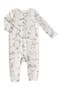 Life Aquatic Patch Pocket Organic Cotton Henley Romper