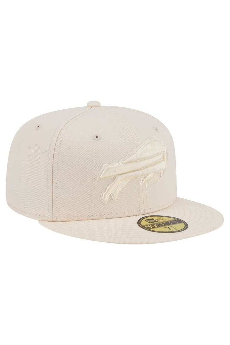 Men's New Era Cream Buffalo Bills Color Pack 59FIFTY Fitted Hat, Alternate, color, Cream