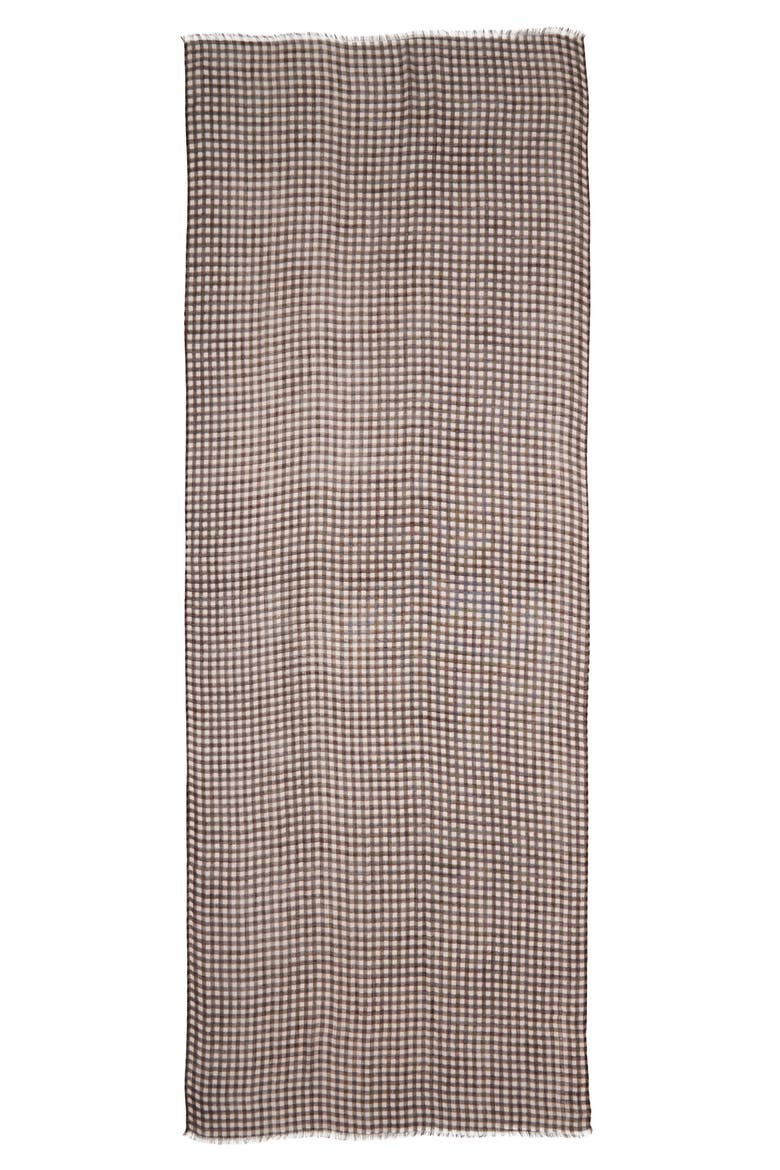 Women's Relaxed Scarf, Alternate, color, IVORY MELODY CHECK
