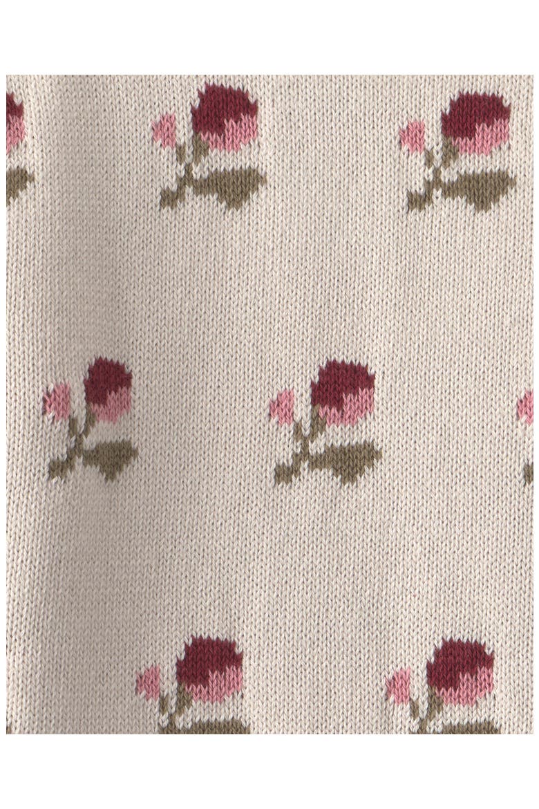 Kids' Organic Cotton Sweater, Alternate, color, PINK FLORAL