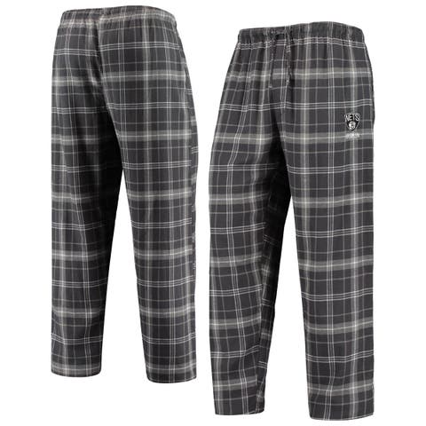 Men's Concepts Sport Charcoal/Gray Brooklyn Nets Ultimate Plaid Flannel Pajama Pants