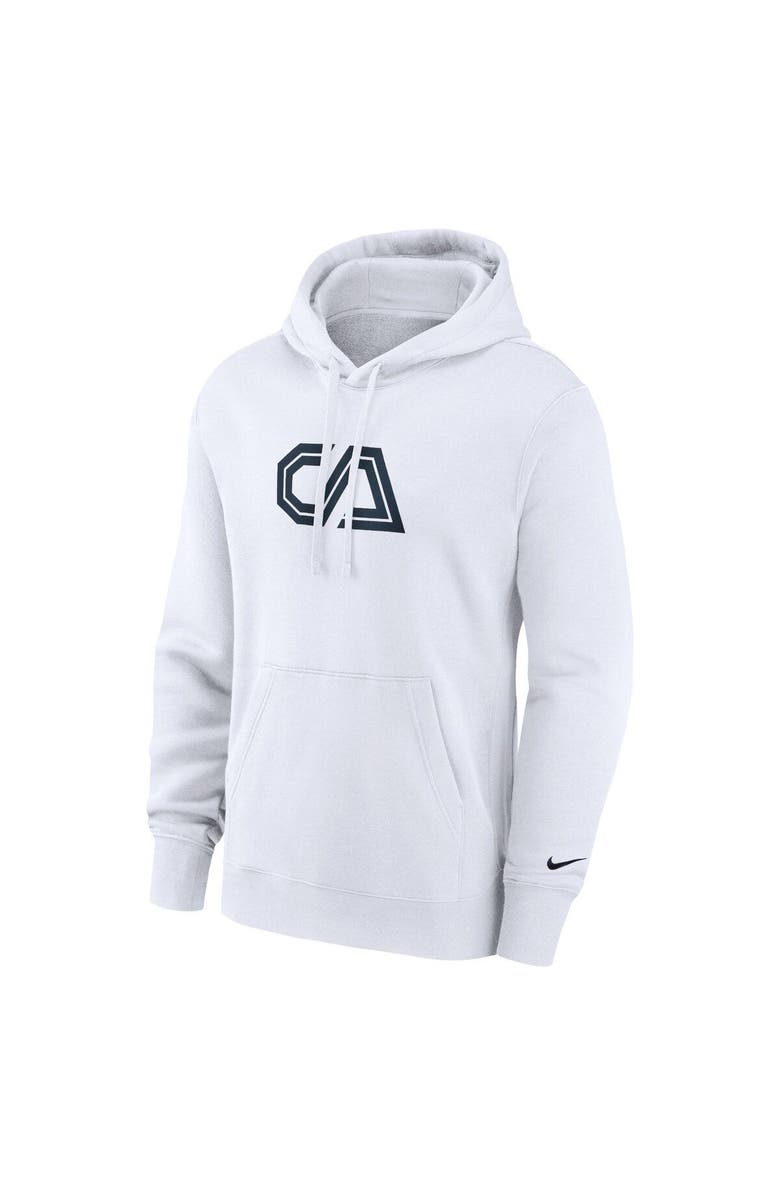 Nike Men's Nike White Club America Fleece Pullover Hoodie, Alternate, color, 