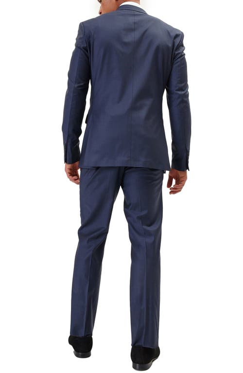 Ron Tomson Super 120s Wool Double Breasted Tuxedo Jacket