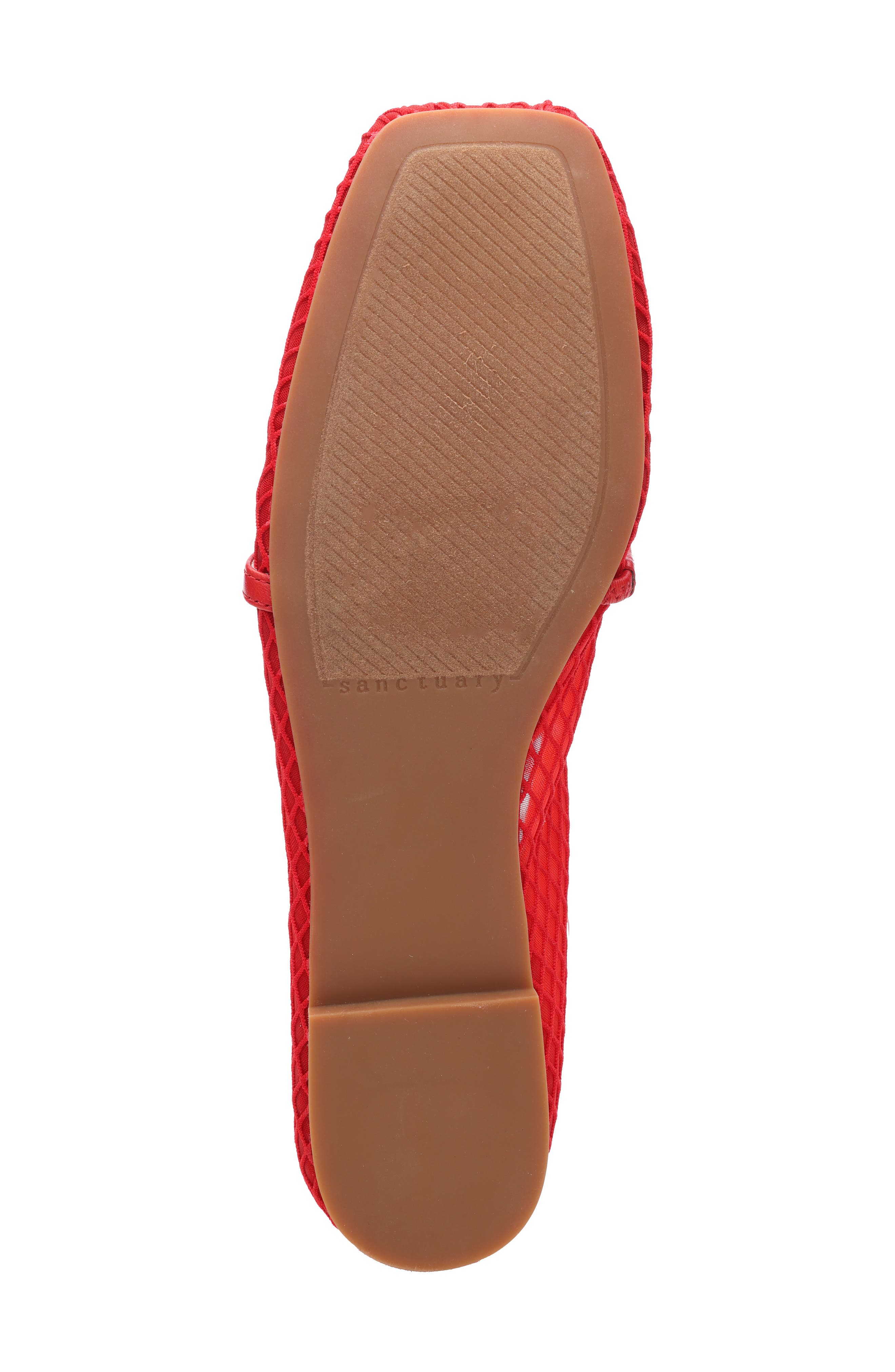Sanctuary Chic Mary Jane Flat, Alternate, color, Coral Red