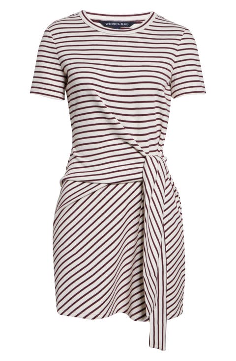 Elvaris Stripe Short Sleeve Minidress