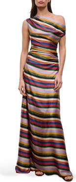 STAUD Phare Silk Blend Maxi Dress