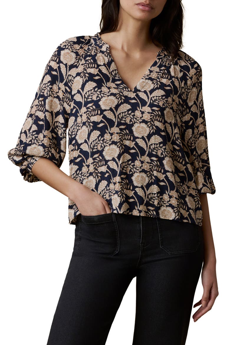 Portia Floral Top, Main, color, AVIGNON FLORAL PRINT