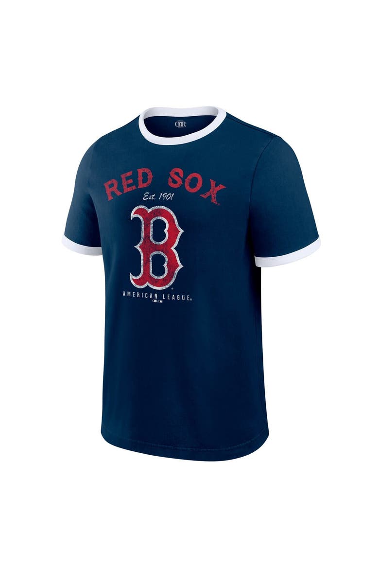Men's Darius Rucker Collection by Fanatics  Navy Boston Red Sox Washed Ringer T-Shirt, Alternate, color, Navy