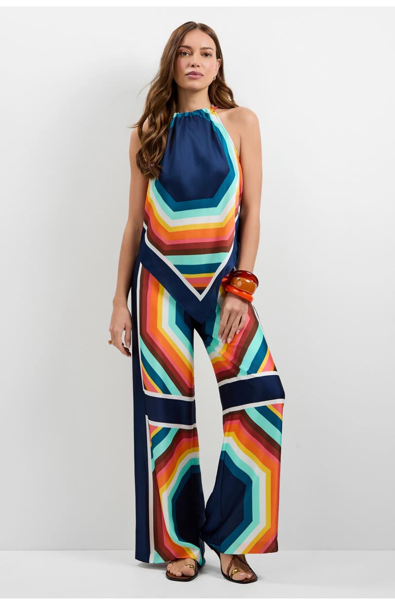 Trina Turk Lanay Siena Wide-Leg Pants, Alternate, color, Siena