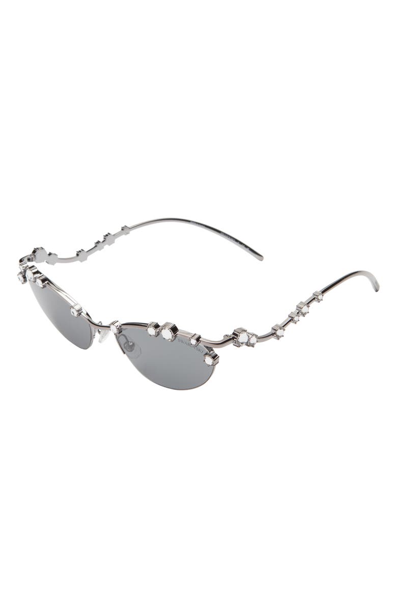Swarovski 56mm Oval Sunglasses, Alternate, color, 