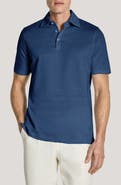 Jack Victor Davis Cotton Blend Piqué Polo