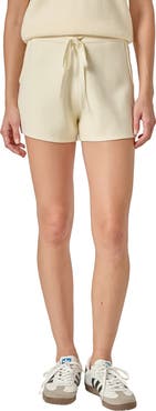 English Factory Tie Waist Knit Shorts