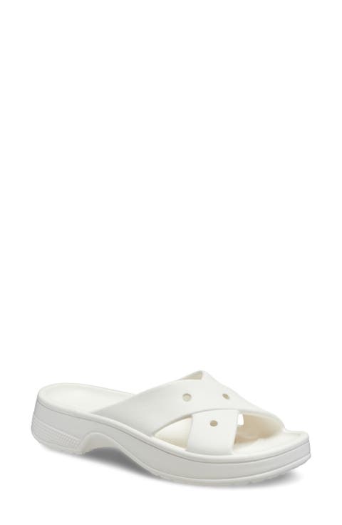 Cross Strap Slide Sandal (Women)