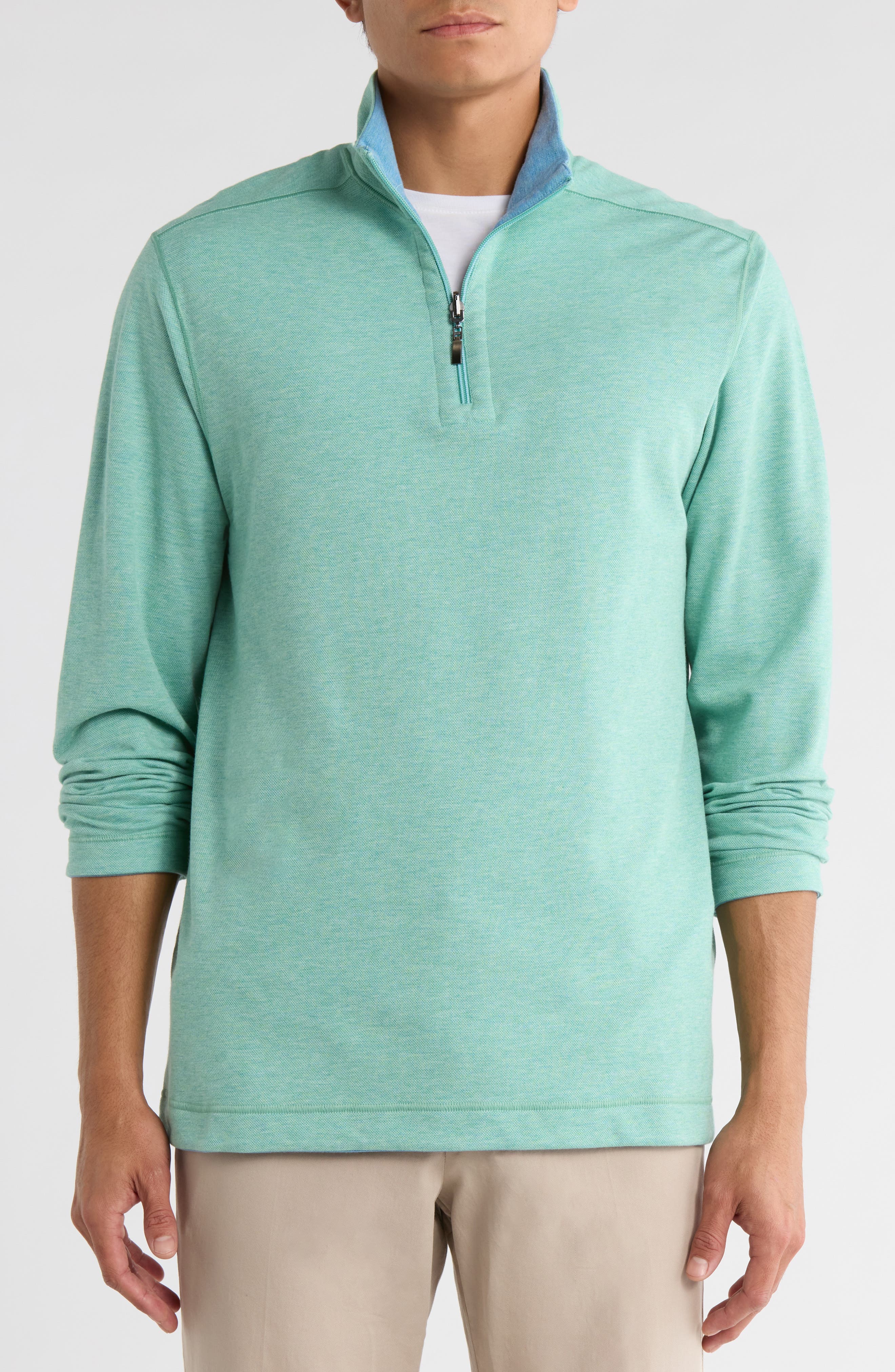 NICOBY Mélange Reversible Quarter Zip Sweatshirt