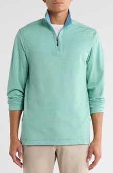 NICOBY Mélange Reversible Quarter Zip Sweatshirt