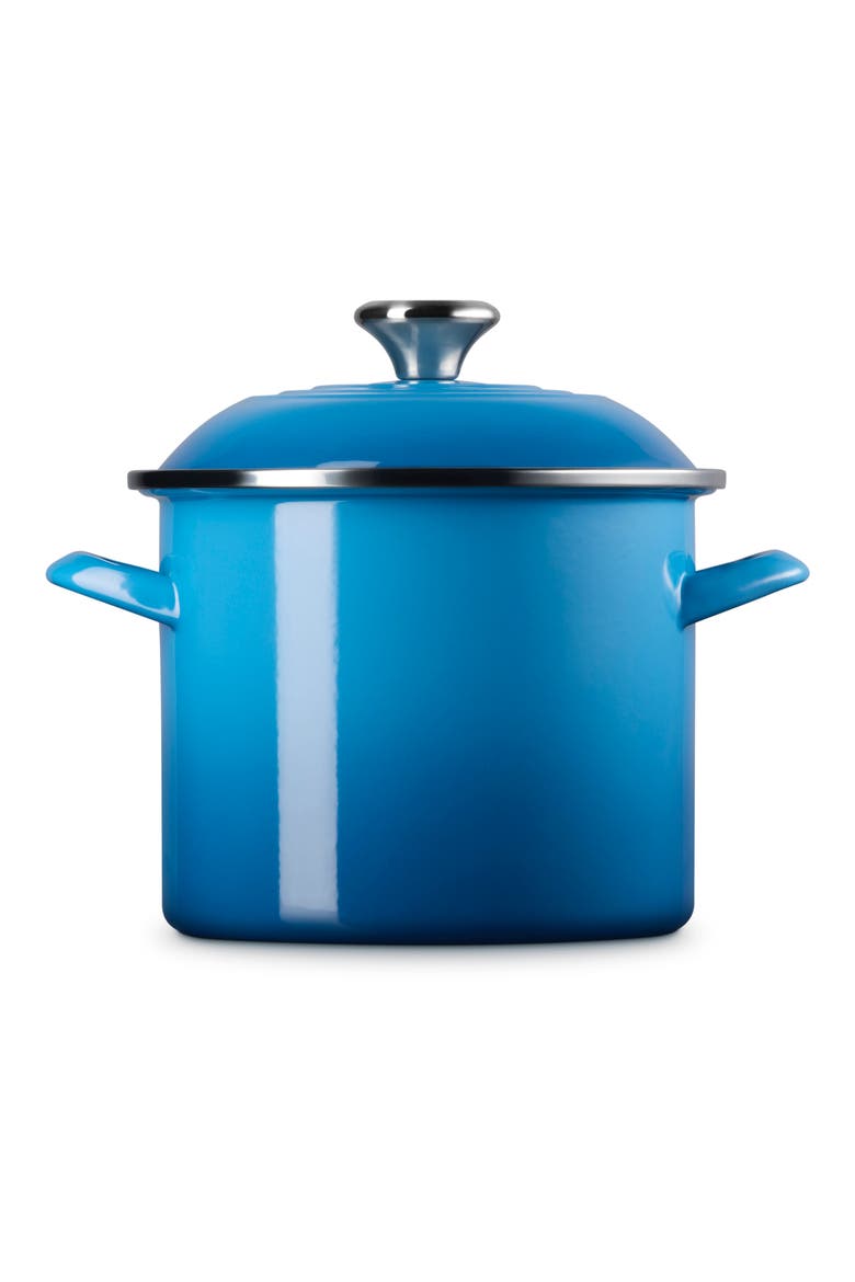 6-Quart Enameled Stainless Steel Stock Pot, Alternate, color, MARSEILLE