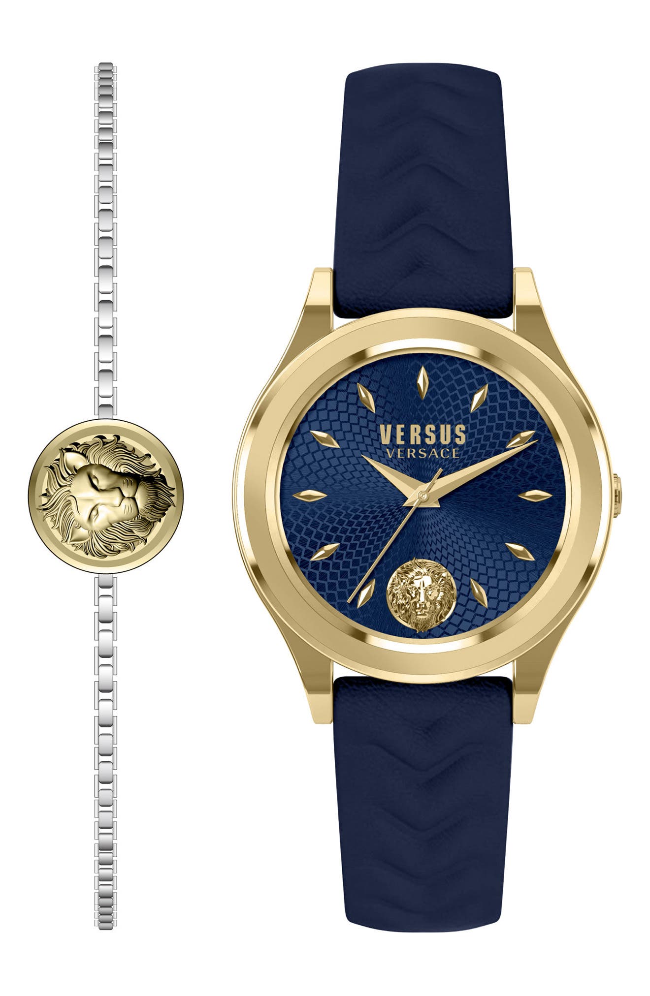 VERSUS Versace Versace Women's Mount Pleasant Blue Dial Strap Watch Box Set, 34mm