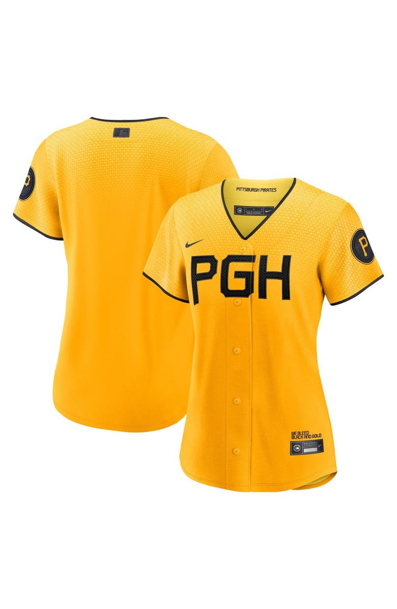Nike Women's Nike Gold Pittsburgh Pirates City Connect Replica Jersey, Main, color, Gold