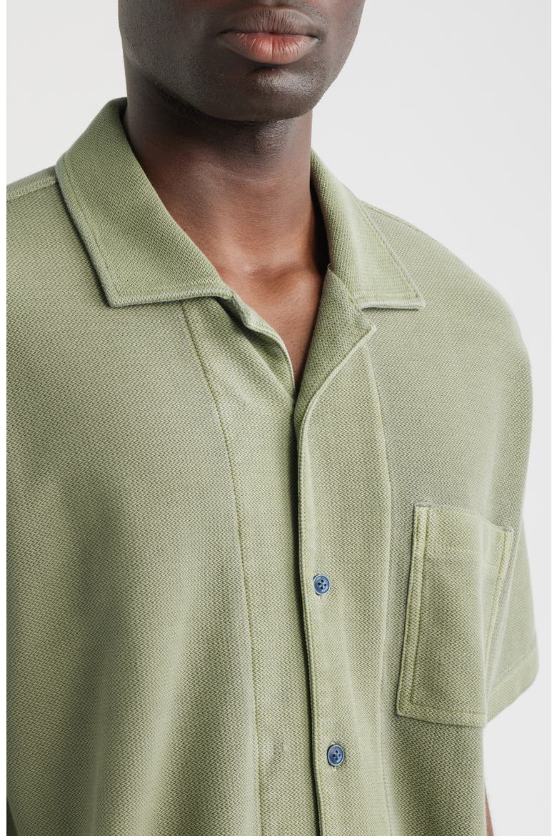 Rio Cabana Cotton Camp Shirt, Alternate, color, DUSTY SAGE