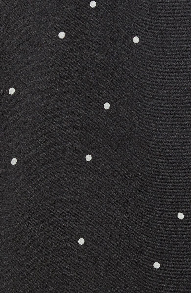 Vince Dot Print Popover Silk Blouse, Alternate, color, 