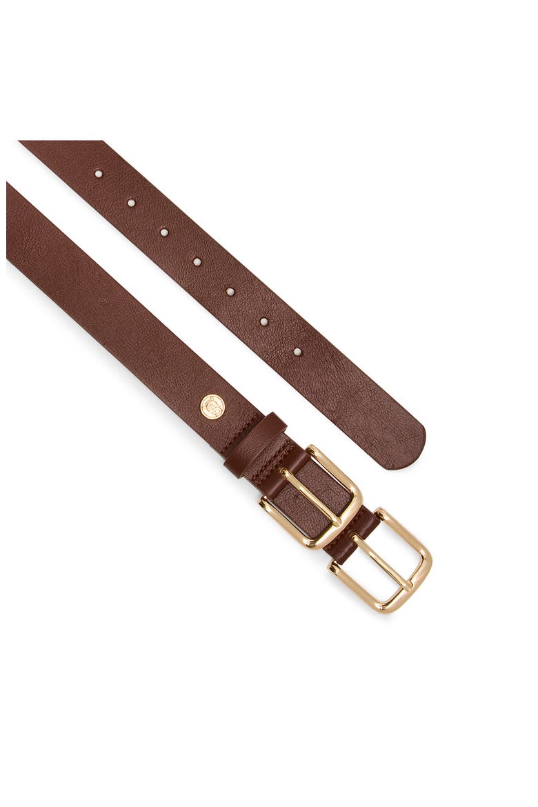 Double Buckle Belt, Alternate, color, BROWN