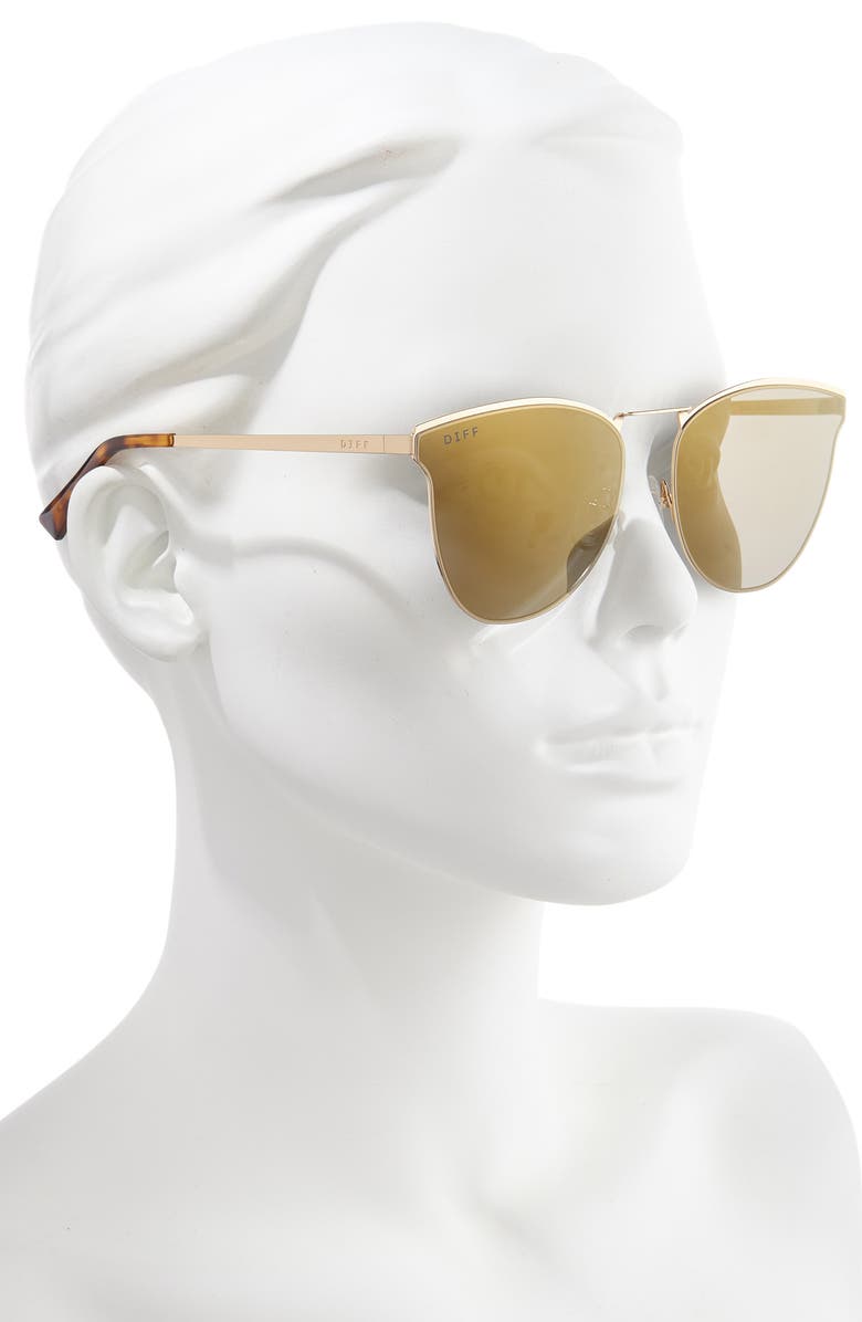 DIFF Sadie 58mm Flat Front Sunglasses, Alternate, color,
