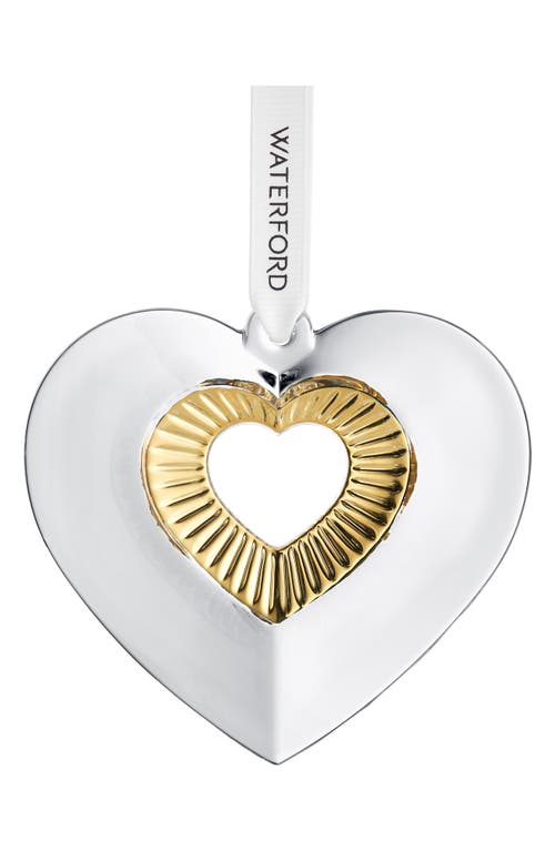 Waterford Gilded Heart Tree Decoration In White