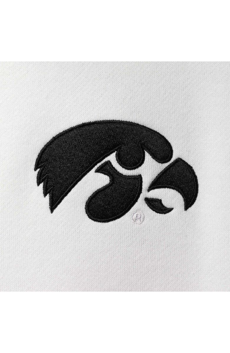 COLOSSEUM Men's Colosseum White Iowa Hawkeyes Tortugas Logo Quarter-Zip Jacket, Alternate, color, White