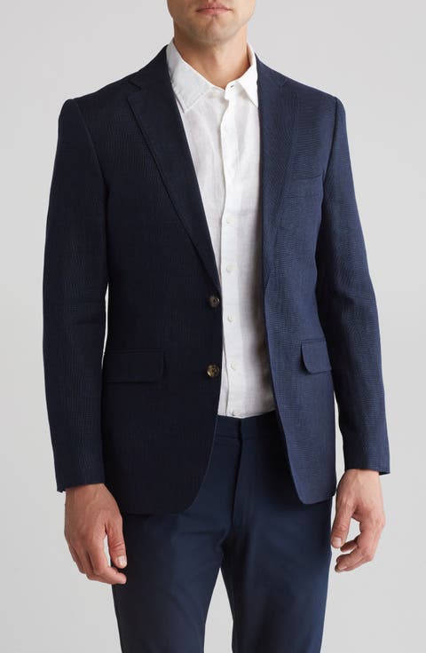 Linen & Cotton Blend Sport Coat