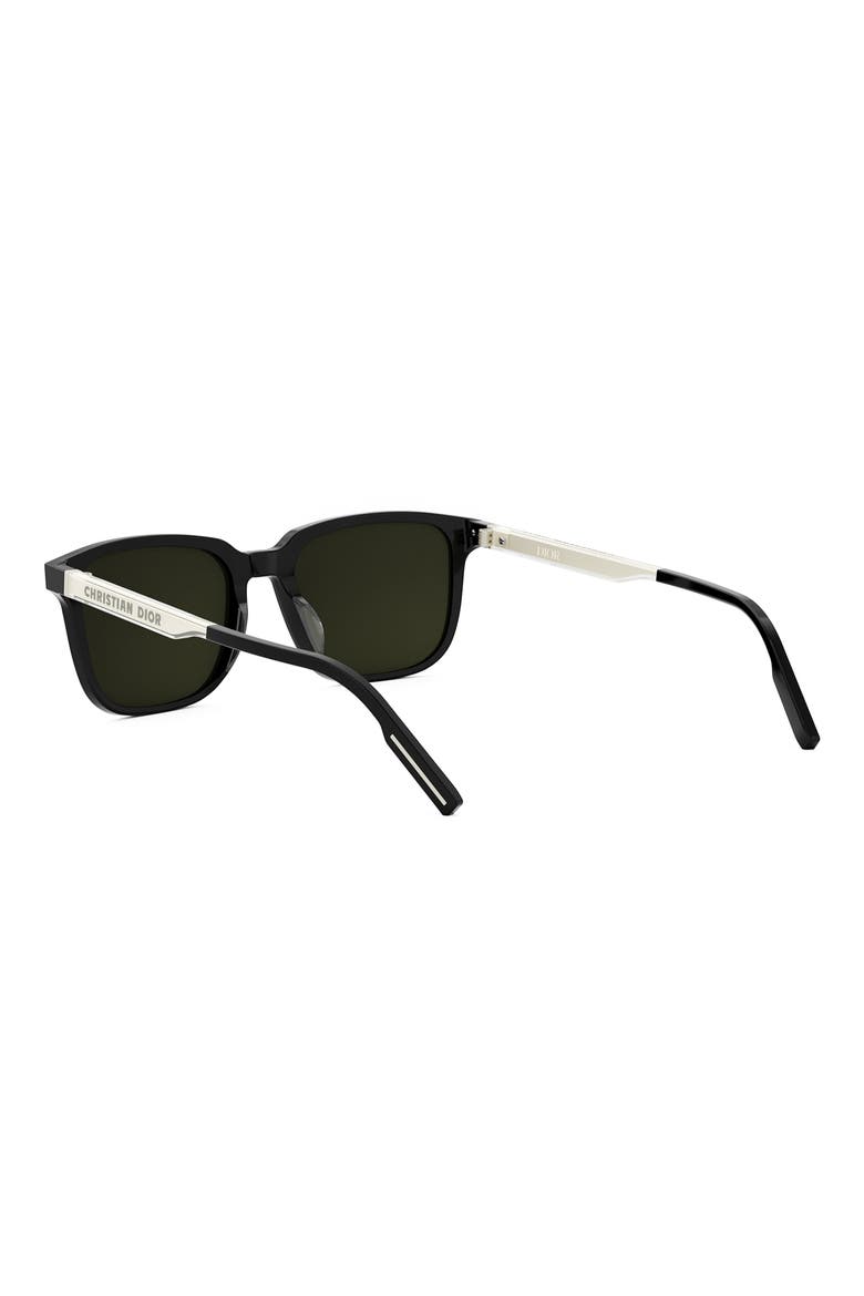 'DiorTag SU 56mm Square Sunglasses, Alternate, color, BLACK/ OTHER / GREEN