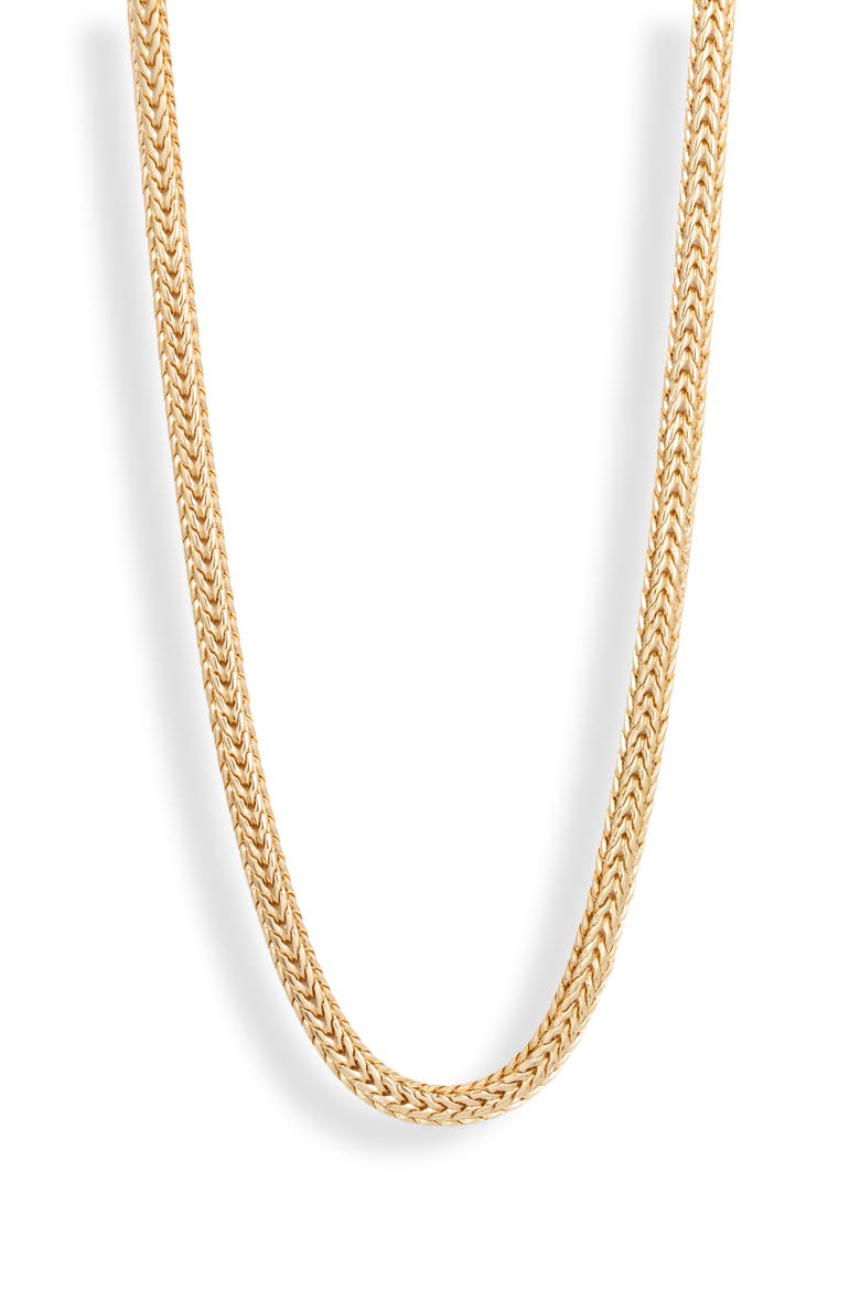 Wheat Chain Necklace, Main, color, GOLD