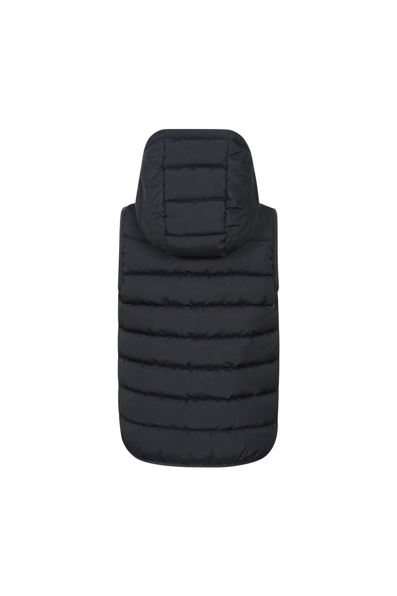 Childrens/Kids Rocko Water Resistant Hooded Sleeveless Body Warmer, Alternate, color, Black