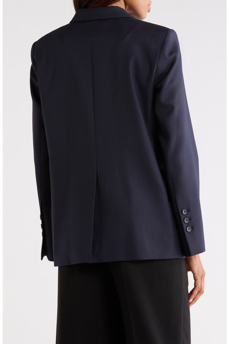 Perfect Peak Lapel Wool Blend Blazer, Alternate, color, MIDNIGHT