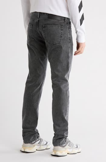 Diagonal Pocket Slim Fit Jeans