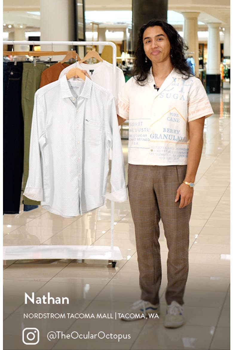 Sarasota Stretch Ventura IslandZone® Stripe Button-Up Shirt video