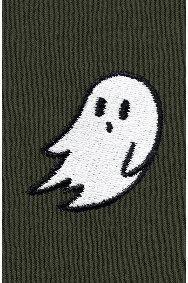 Ghost Relaxed Midweight Fleece Crewneck Sweatshirt, Alternate, color, Cypress