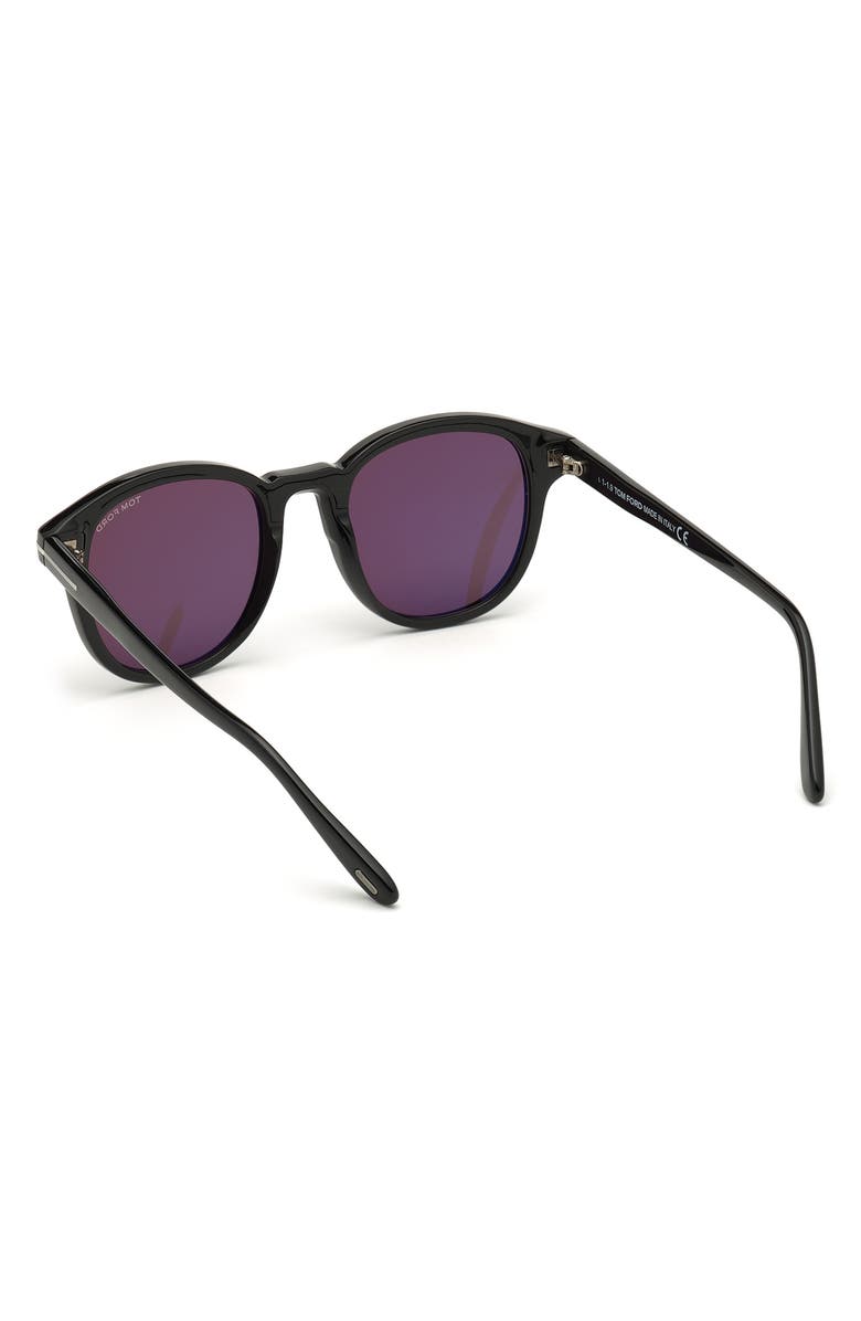 TOM FORD 50mm Round Sunglasses, Alternate, color, 
