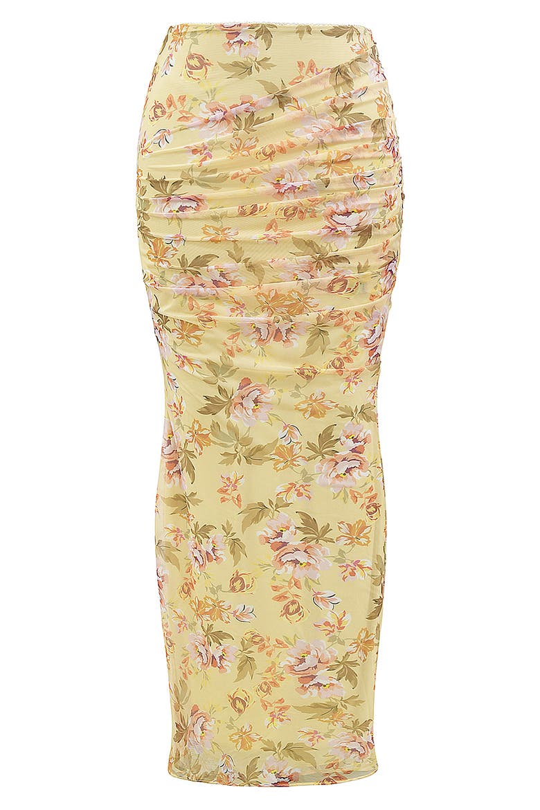 Cassidy Floral Print Maxi Skirt, Alternate, color, SUN BLEACHED