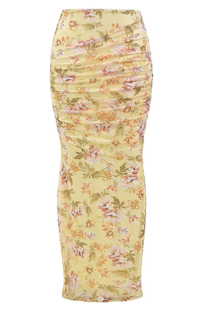 HOUSE OF CB Cassidy Floral Print Maxi Skirt, Alternate, color, Sun Bleached