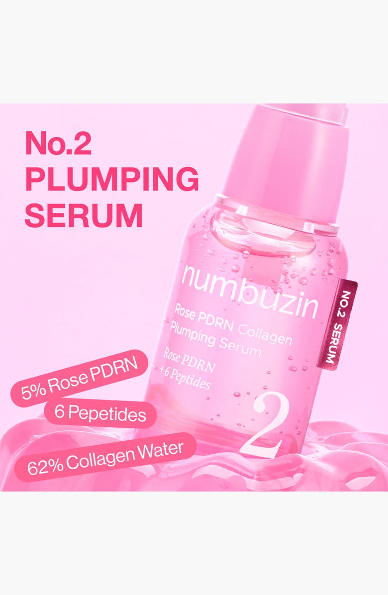 Numbuzin No.2 Rose PDRN Collagen Plumping Serum, Alternate, color,