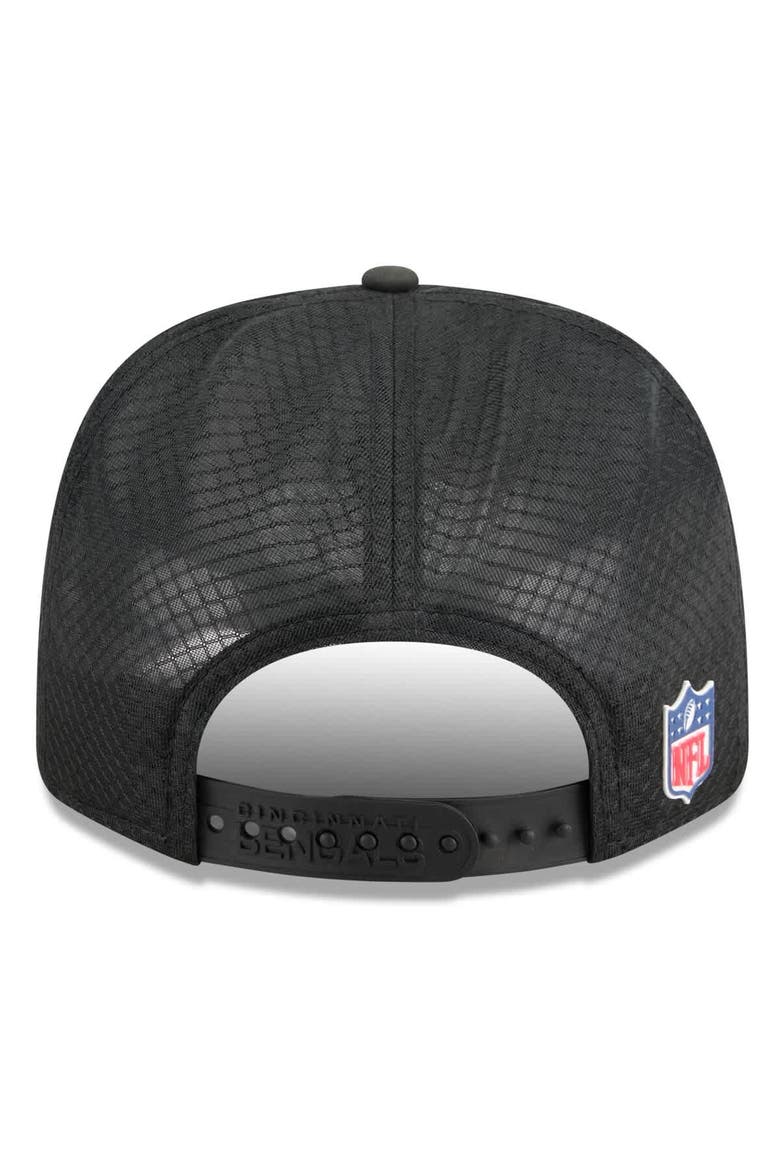 Men's New Era Black Cincinnati Bengals 2025 Sideline  9SEVENTY Trucker Adjustable Hat, Alternate, color, Black