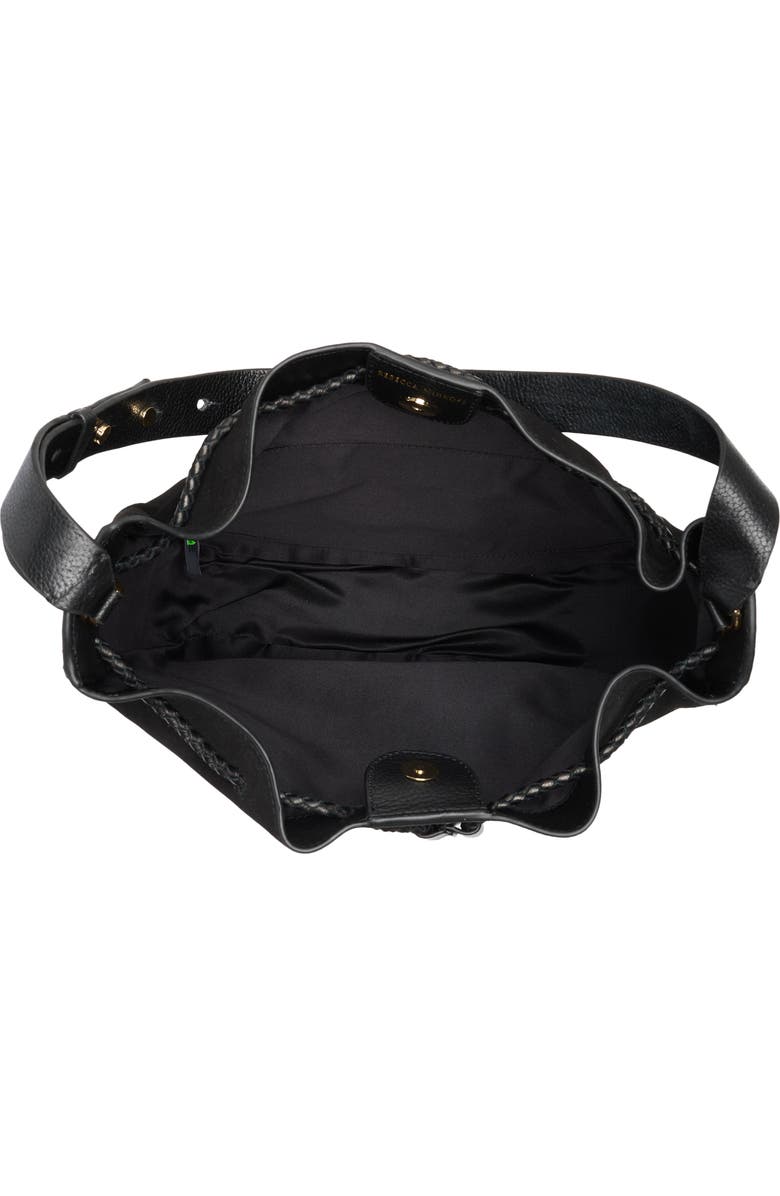 Rebecca Minkoff Lulu Suede Crossbody Bag, Alternate, color, Black