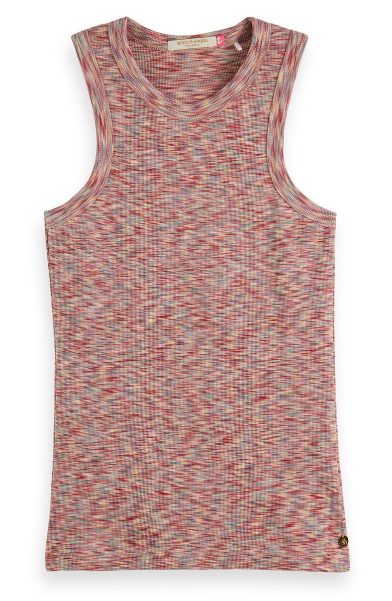 Scotch & Soda Space Dye Cotton Tank, Main, color, 