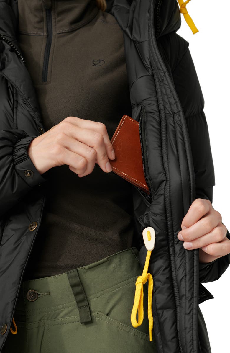 Fjällräven Expedition 700 Fill Power Hooded Long Down Jacket, Alternate, color, 