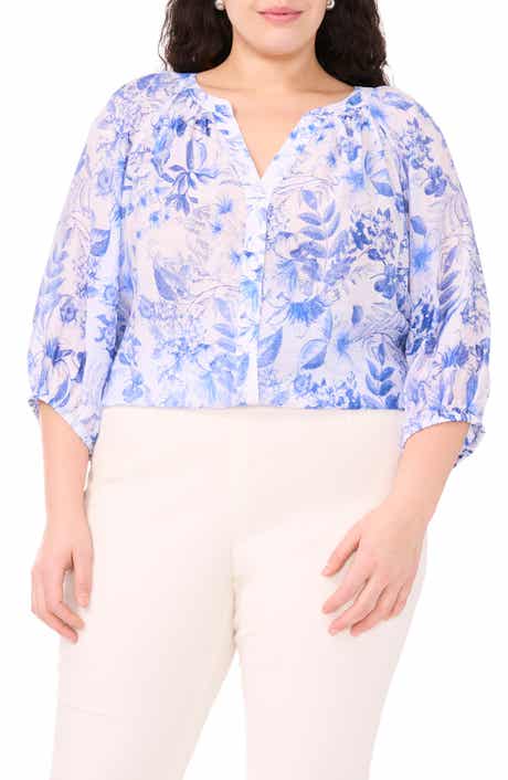 Halogen® Raglan Balloon Sleeve Top