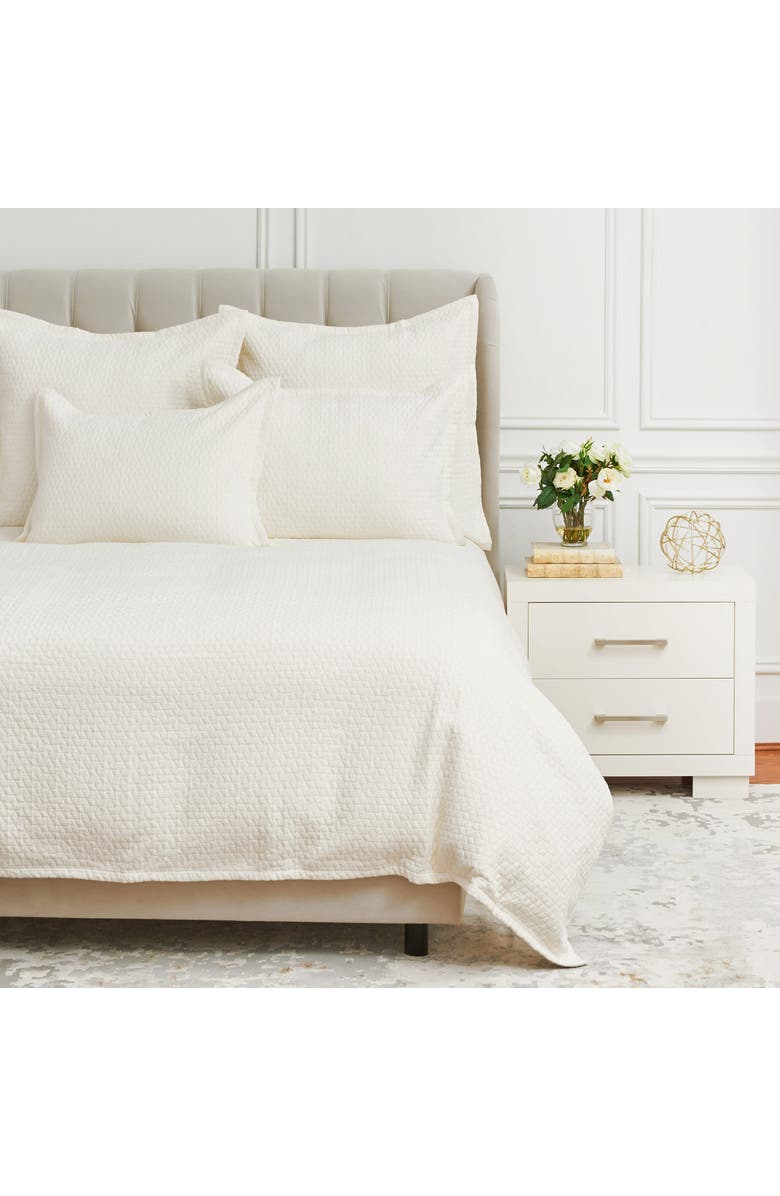 ELISABETH YORK Pernille Ivory King Duvet Cover, Main, color, Off-White