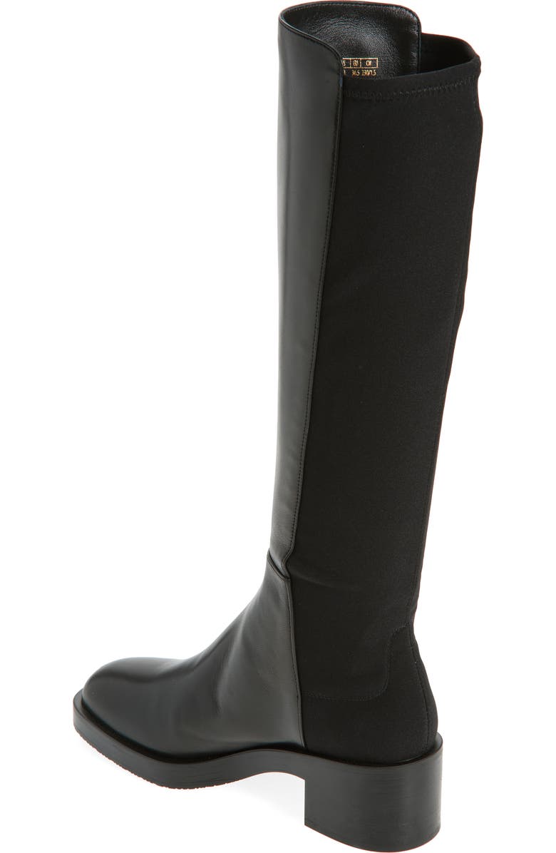 Stuart Weitzman Effortless Stretch Back Boot, Alternate, color, Black