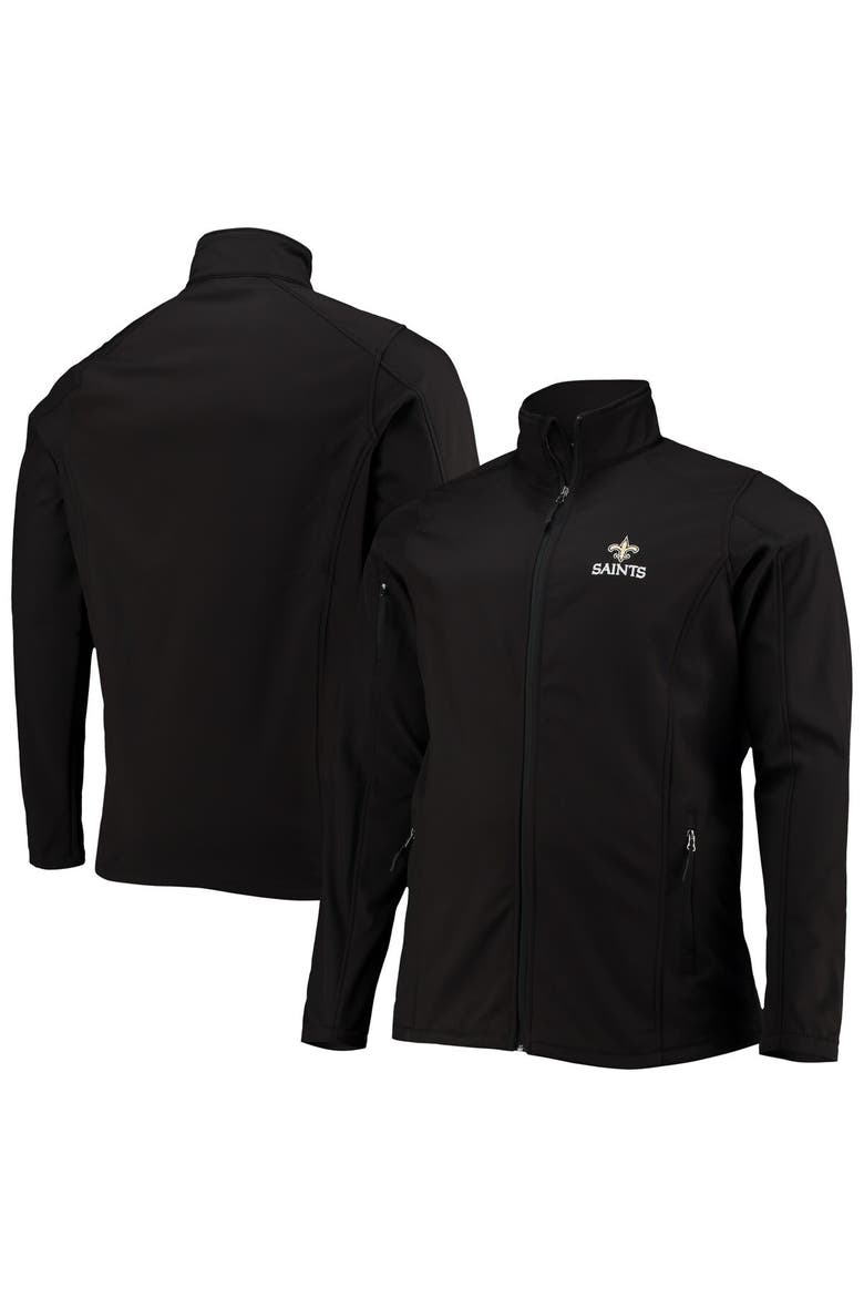 Men's Dunbrooke Black New Orleans Saints Big & Tall Sonoma Softshell Full-Zip Jacket, Main, color, Black