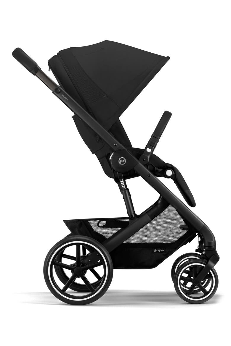 Balios S Lux Stroller + S Lux Cot Travel System, Alternate, color, MOON BLACK