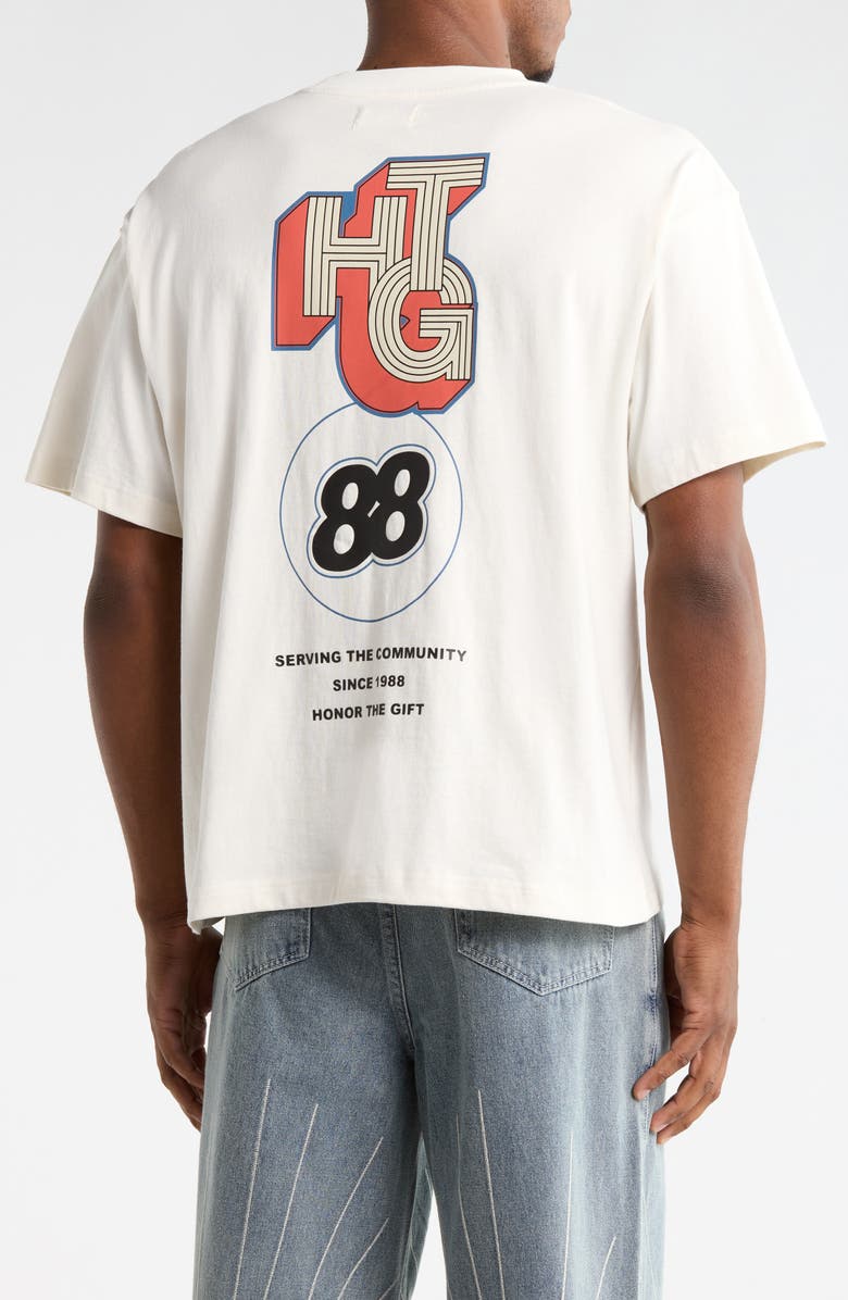 HONOR THE GIFT Community Oversize T-Shirt, Alternate, color, White